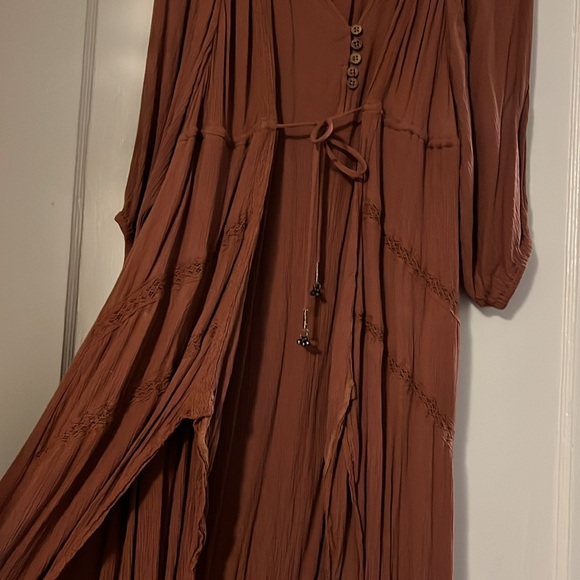 Free People maxi dress, rust color - Picture 3 of 3